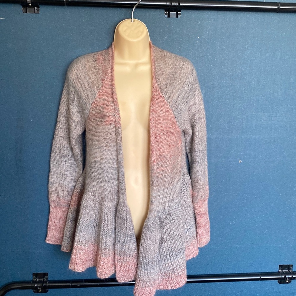 Knitted And knotted  size extra small open front sweater